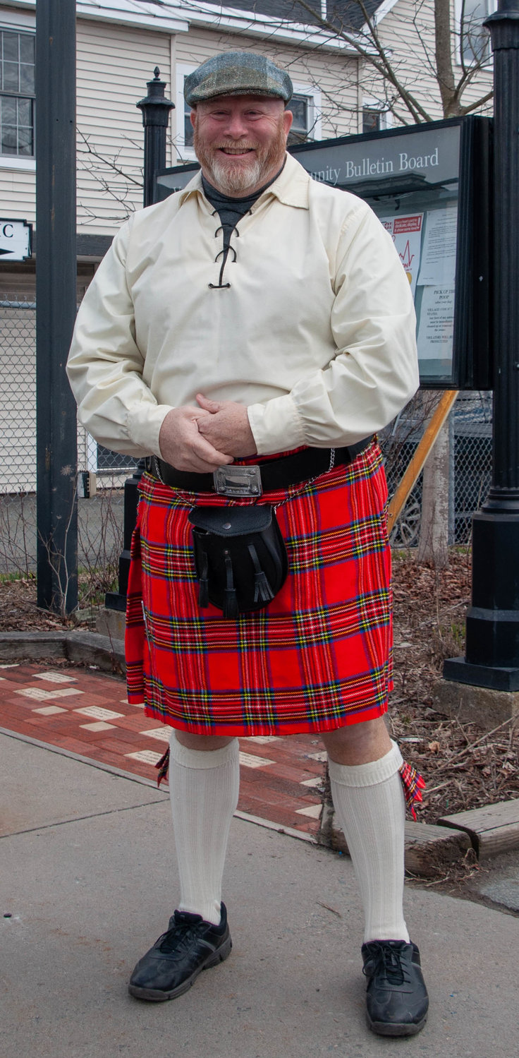 Bystander Kort Wheeler knew how to dress to impress at the St. Patrick's Day parade in Jeffersonville, NY last weekend.